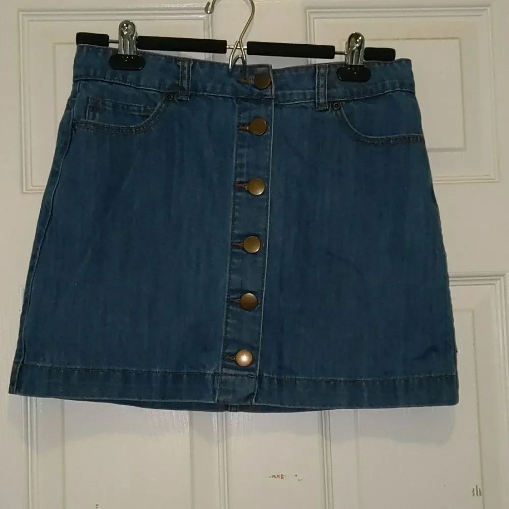 Forever 21 denim mini skirt Sz L